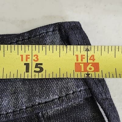 Mossimo Denim Mid Rise Jegging Black Jeans Super Stretch Size 10/30 - Thumbnail 2