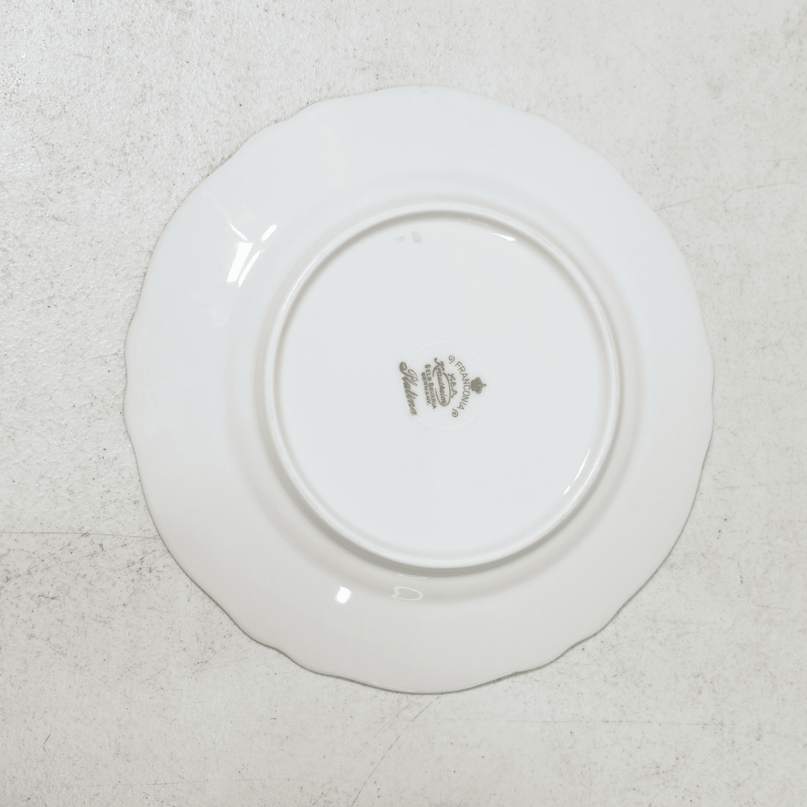 4 Franconia Krautheim Selb Bavaria Platina Salad Plates 7.5" Platinum Rim - Thumbnail 7