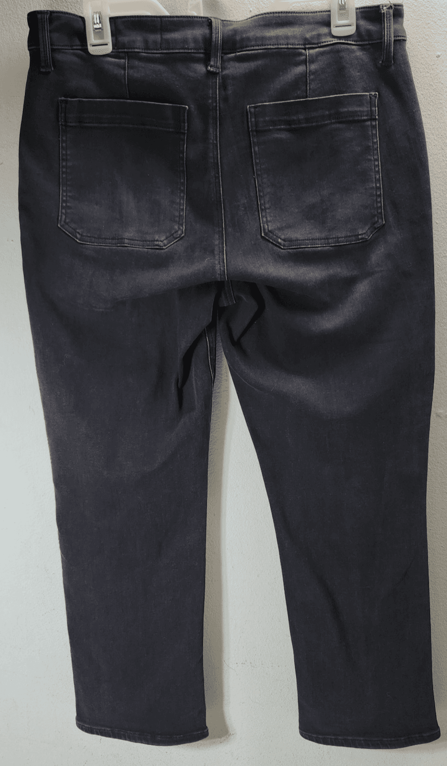 Cosmic Blue Love Womens Jeans Straight Leg Size 31 Black Denim Pants - Thumbnail 4