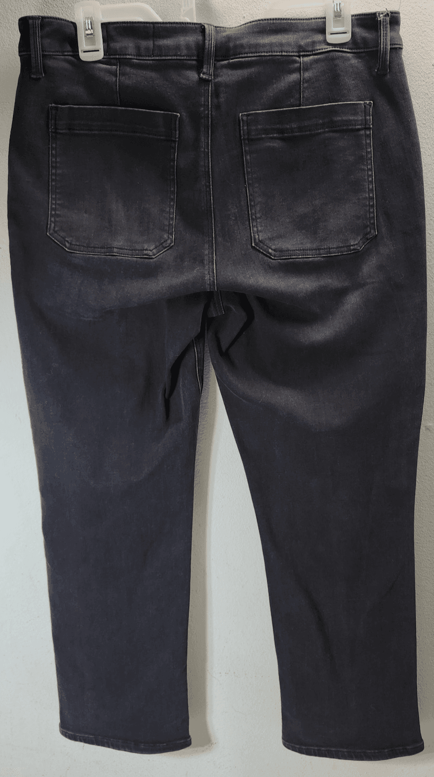 Cosmic Blue Love Womens Jeans Straight Leg Size 31 Black Denim Pants - Thumbnail 6