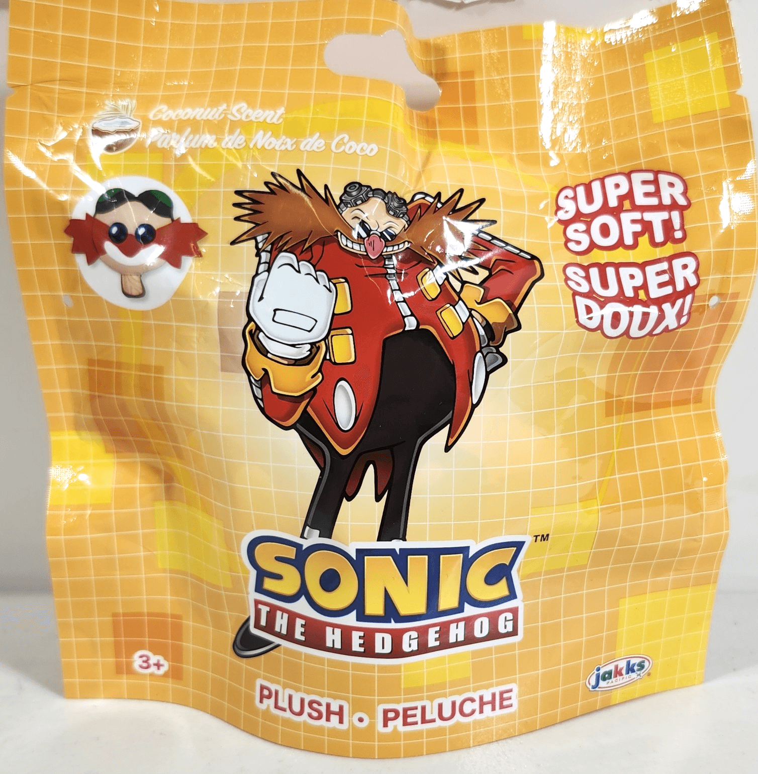 Sonic The Hedgehog Jakks Pacific Dr. Eggman Ice Cream Plush 2026 NEW