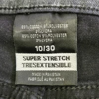 Mossimo Denim Mid Rise Jegging Black Jeans Super Stretch Size 10/30 - Thumbnail 8