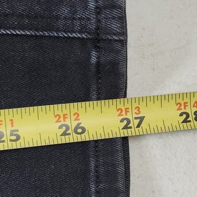 Cosmic Blue Love Womens Jeans Straight Leg Size 31 Black Denim Pants - Thumbnail 3