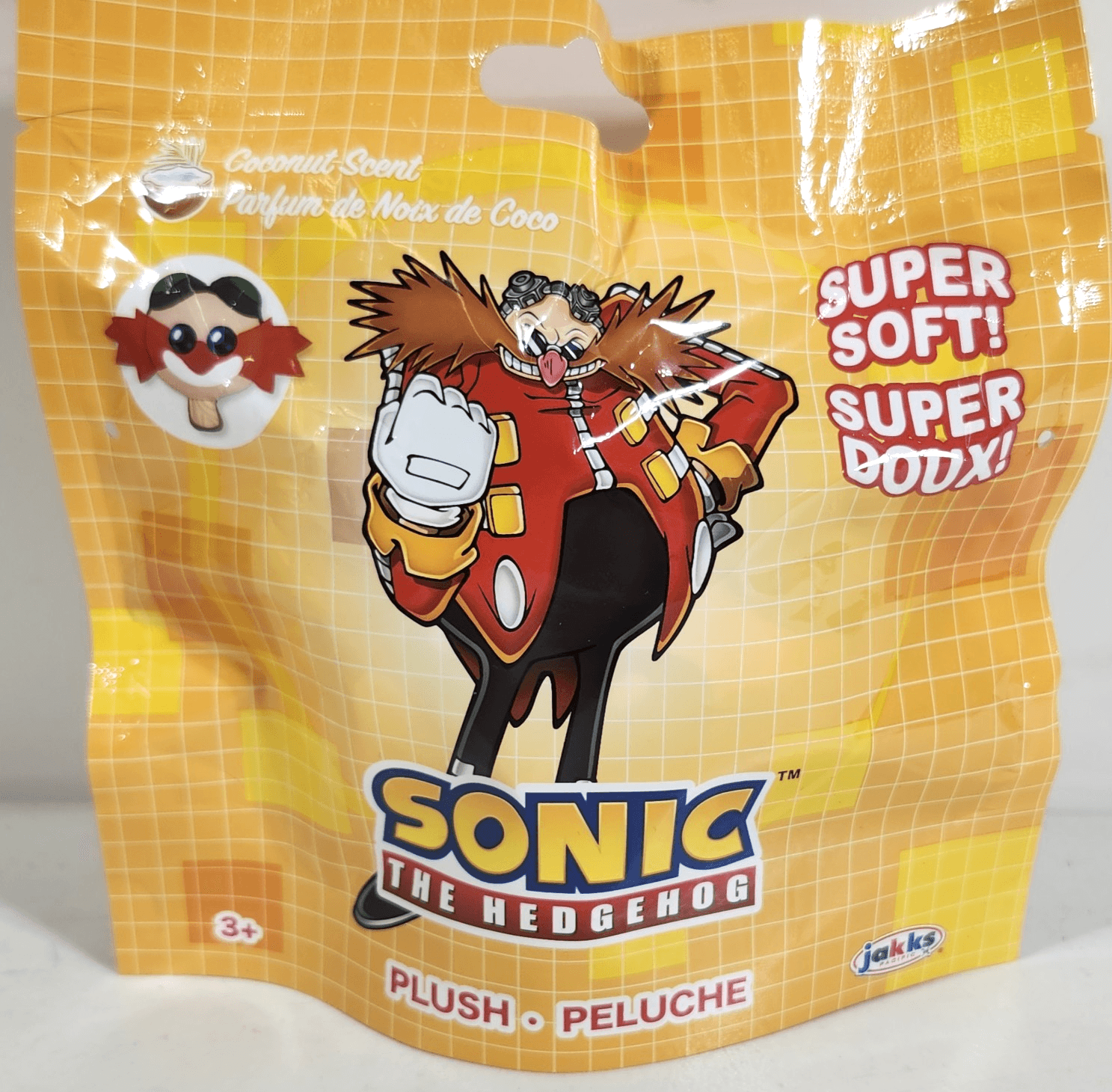 Sonic The Hedgehog Jakks Pacific Dr. Eggman Ice Cream Plush 2026 NEW - Thumbnail 2
