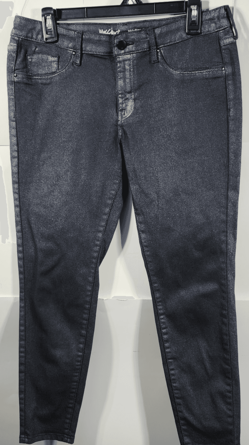 Mossimo Denim Mid Rise Jegging Black Jeans Super Stretch Size 10/30 - Thumbnail 5