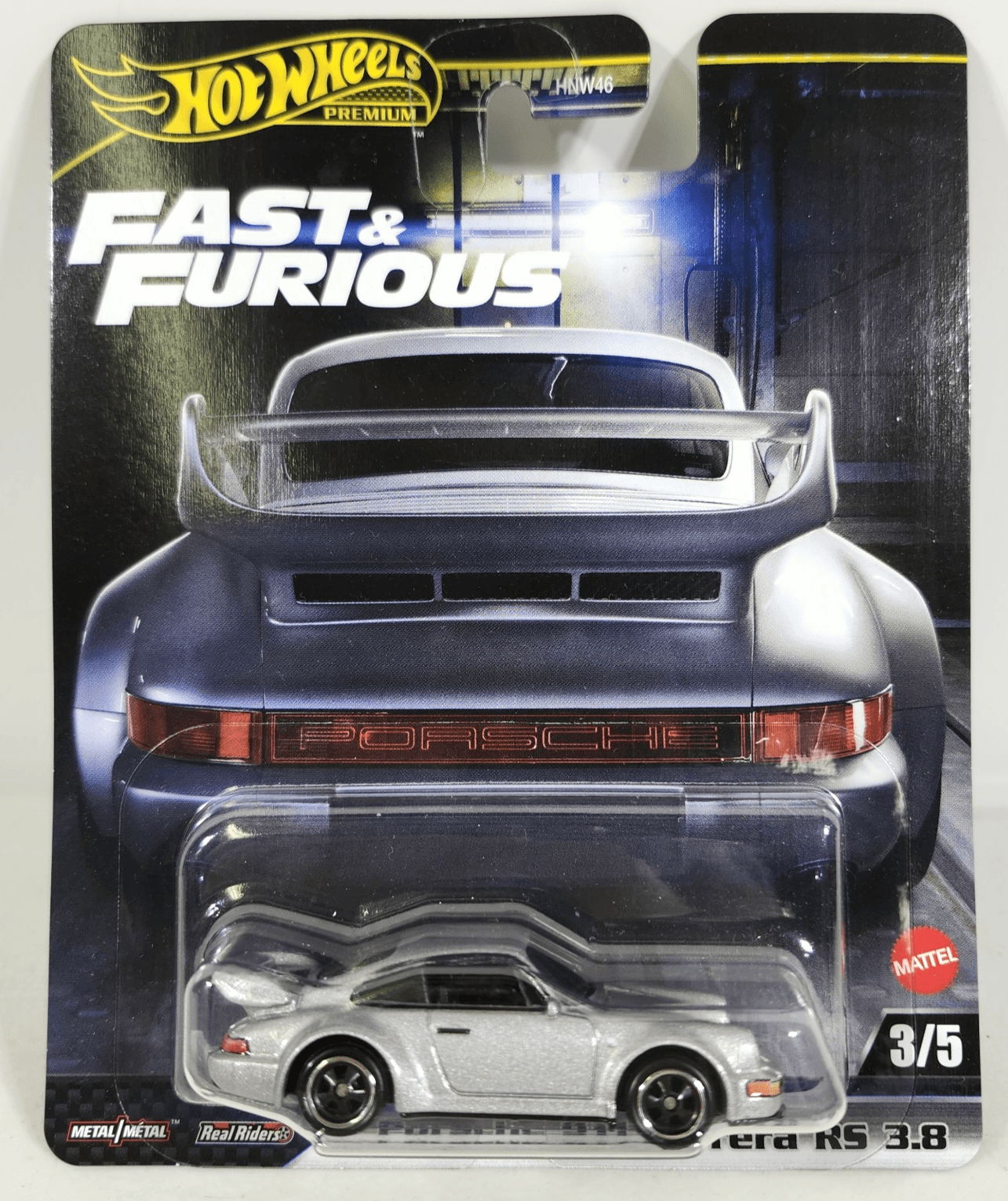 Hot Wheels Premium Fast And Furious Porsche 911 Carrera RS 3.8 Silver Car Toy