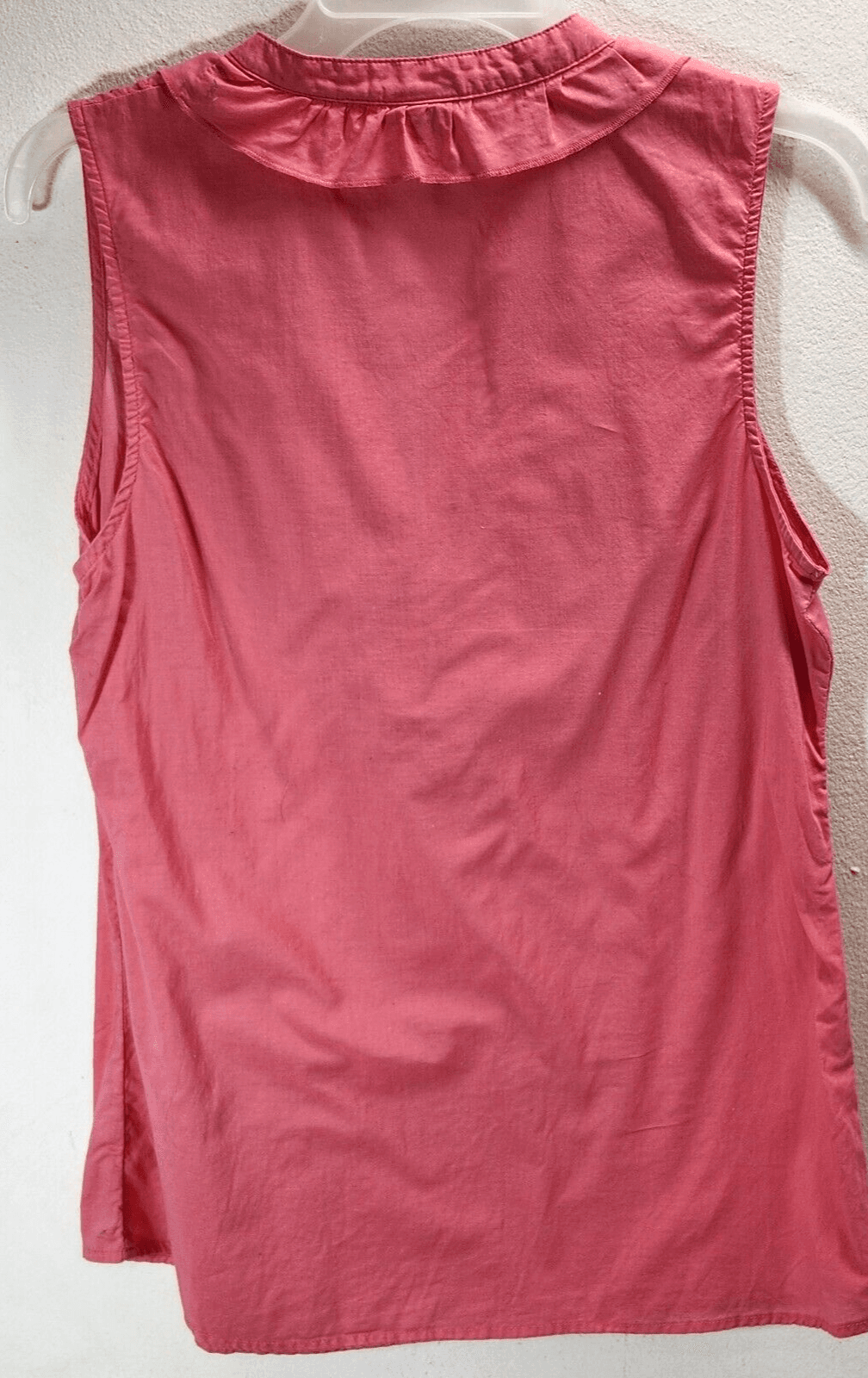 Merona Womens Small Sleeveless Ruffle Blouse Shirt Pink - Thumbnail 7