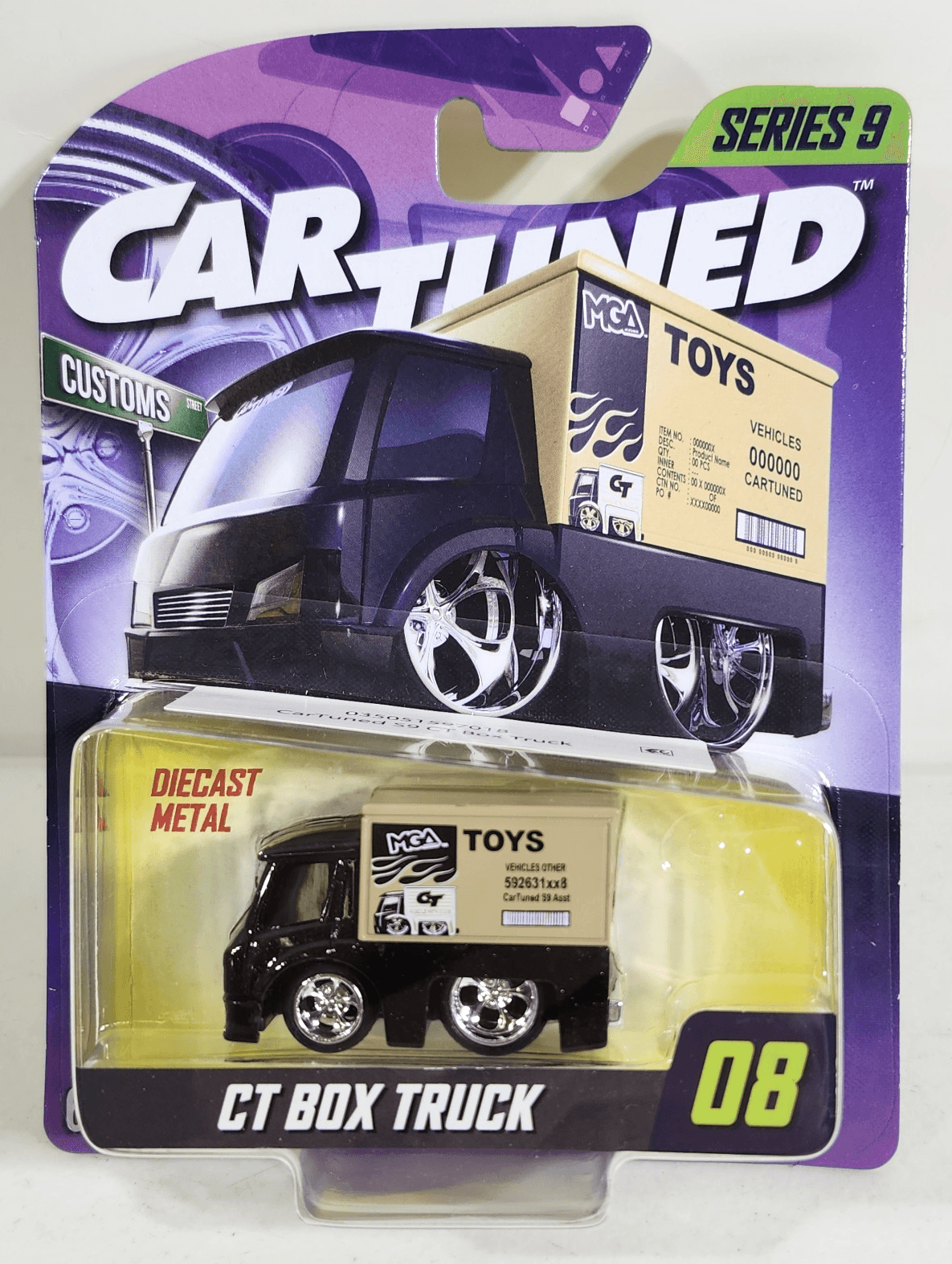 Cartuned CT Box Truck Series 9 Black Toy 1/64 Vehicle MGA NEW