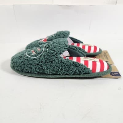 Dearfoams Women’s Size Large 9-10 Clog Slippers Cozy Comfort Green NEW - Thumbnail 3