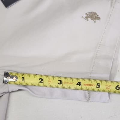 US Polo Assn Boys Flat Front Shorts Size 4 Gray Twill NEW - Thumbnail 3