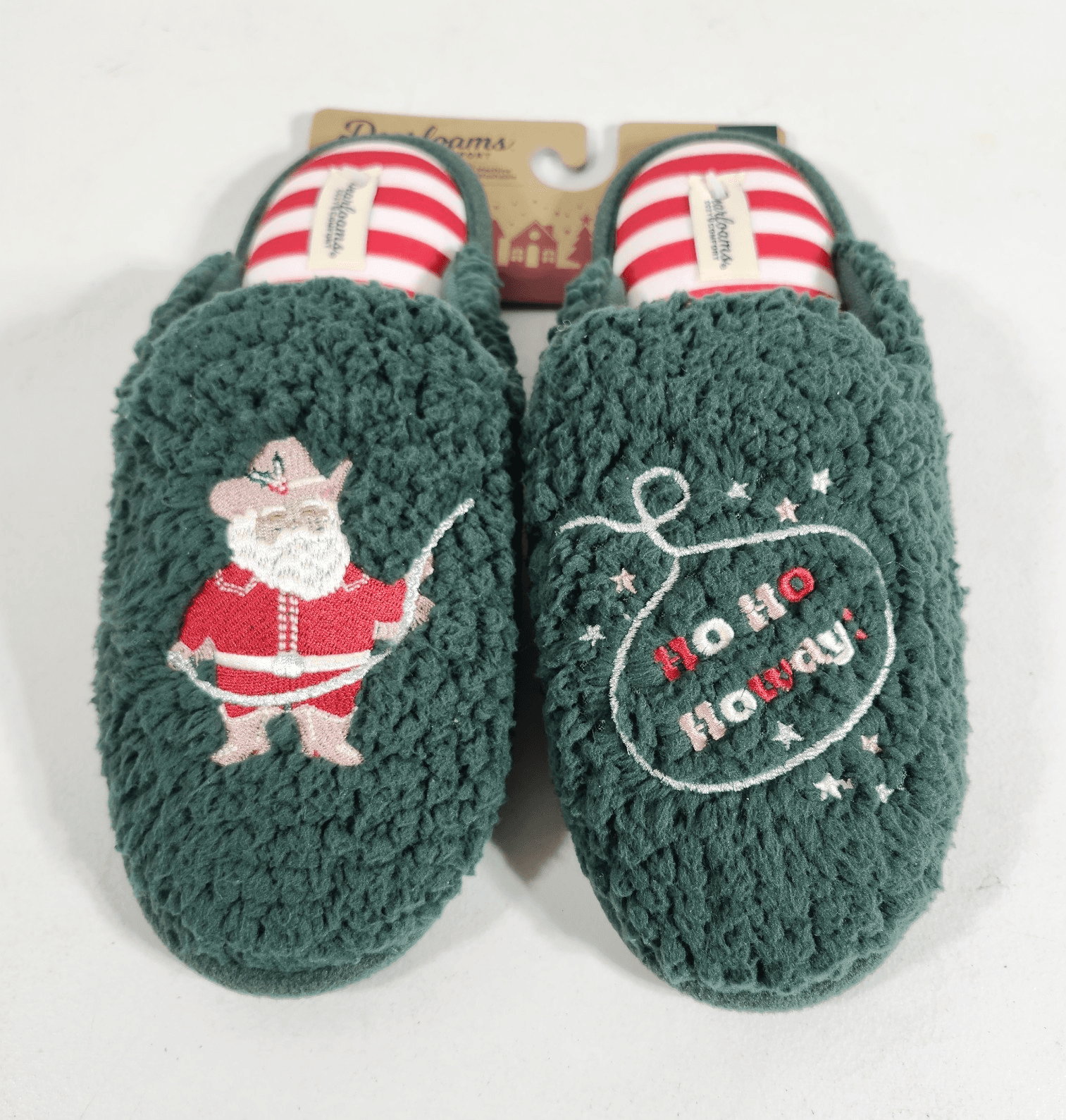 Dearfoams Women’s Size Large 9-10 Clog Slippers Cozy Comfort Green NEW