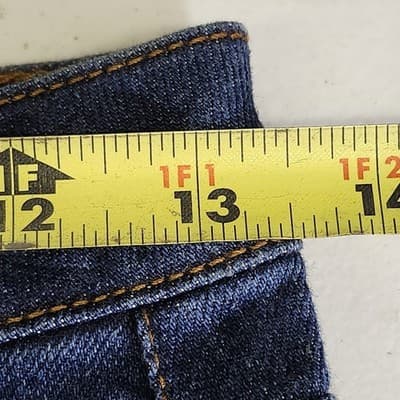 No Boundaries Denim Shorts Size 0 Womens High Rise Blue Stretch Mom NEW - Thumbnail 2