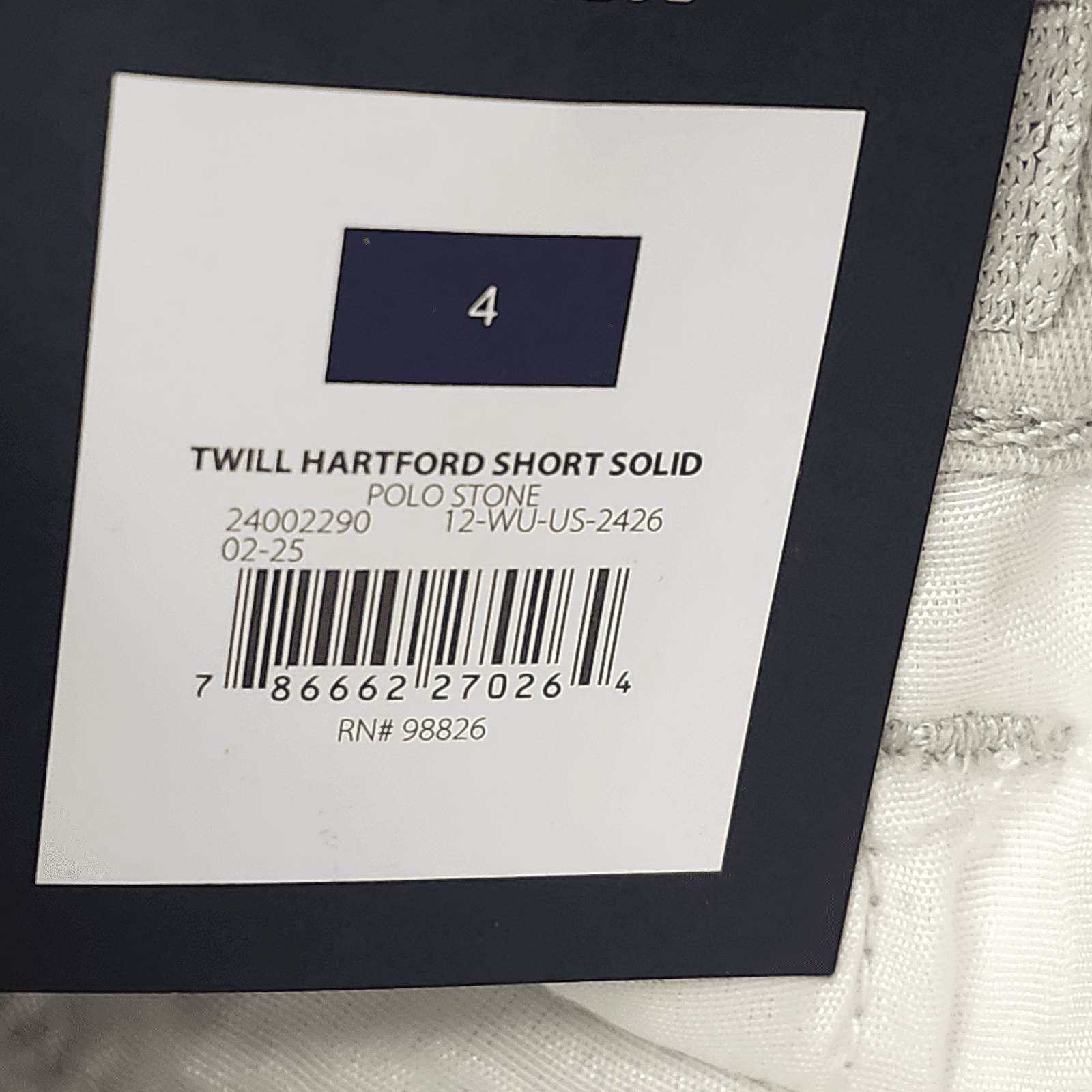 US Polo Assn Boys Flat Front Shorts Size 4 Gray Twill NEW - Thumbnail 9