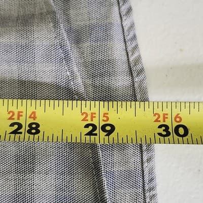 Egara Shirt Mens XL Slim Fit Button Up Long Sleeve Gray Blue Black - Thumbnail 3