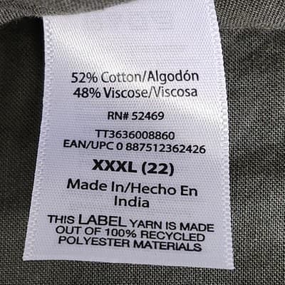 Time and Tru Women's V-Neck Midi Dress Size XXXL 22 Green Sleeveless NEW - Thumbnail 9