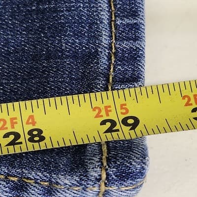 Lee Jeans Womens 16 Short Blue Denim Bootcut Mid-Rise Fit - Thumbnail 3