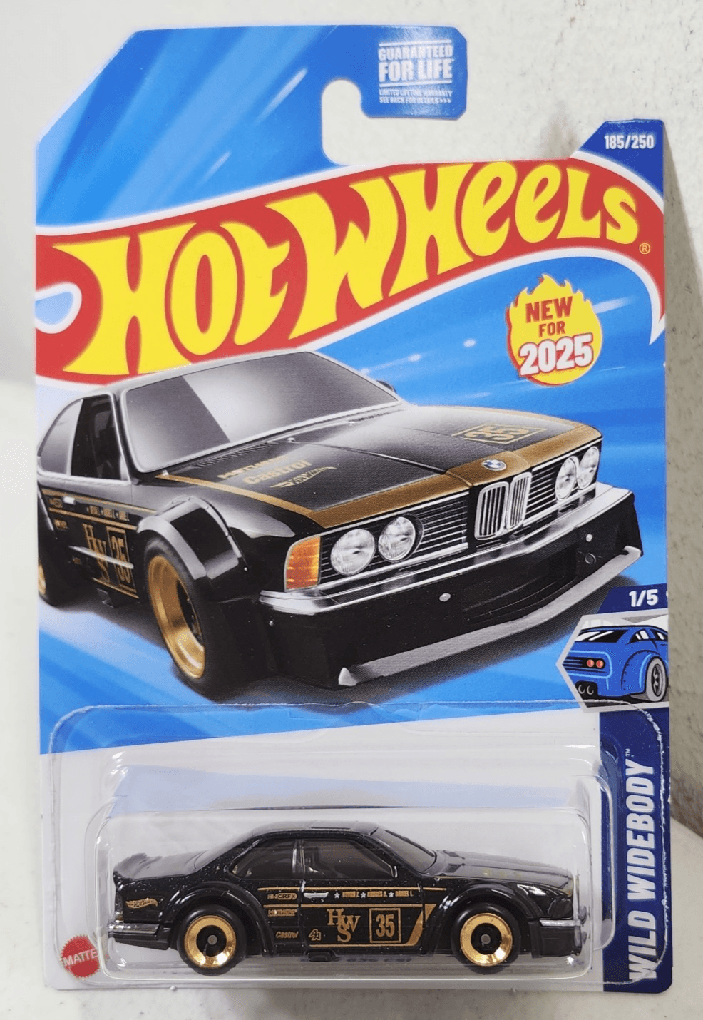 2025 Hot Wheels BMW 635 CSi Wild Widebody Black Car 1/64 Toy Vehicle NEW