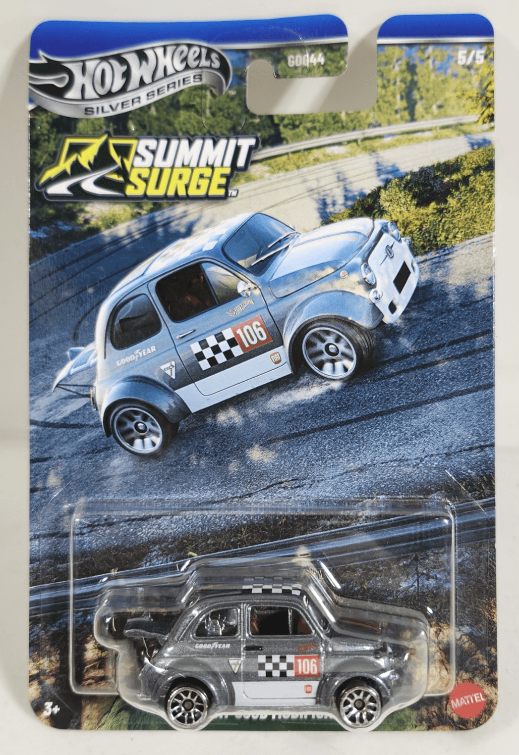 Hot Wheels ‘60s Fiat 600D Modificado Summit Surge Silver Series 1/64 Car Toy NEW