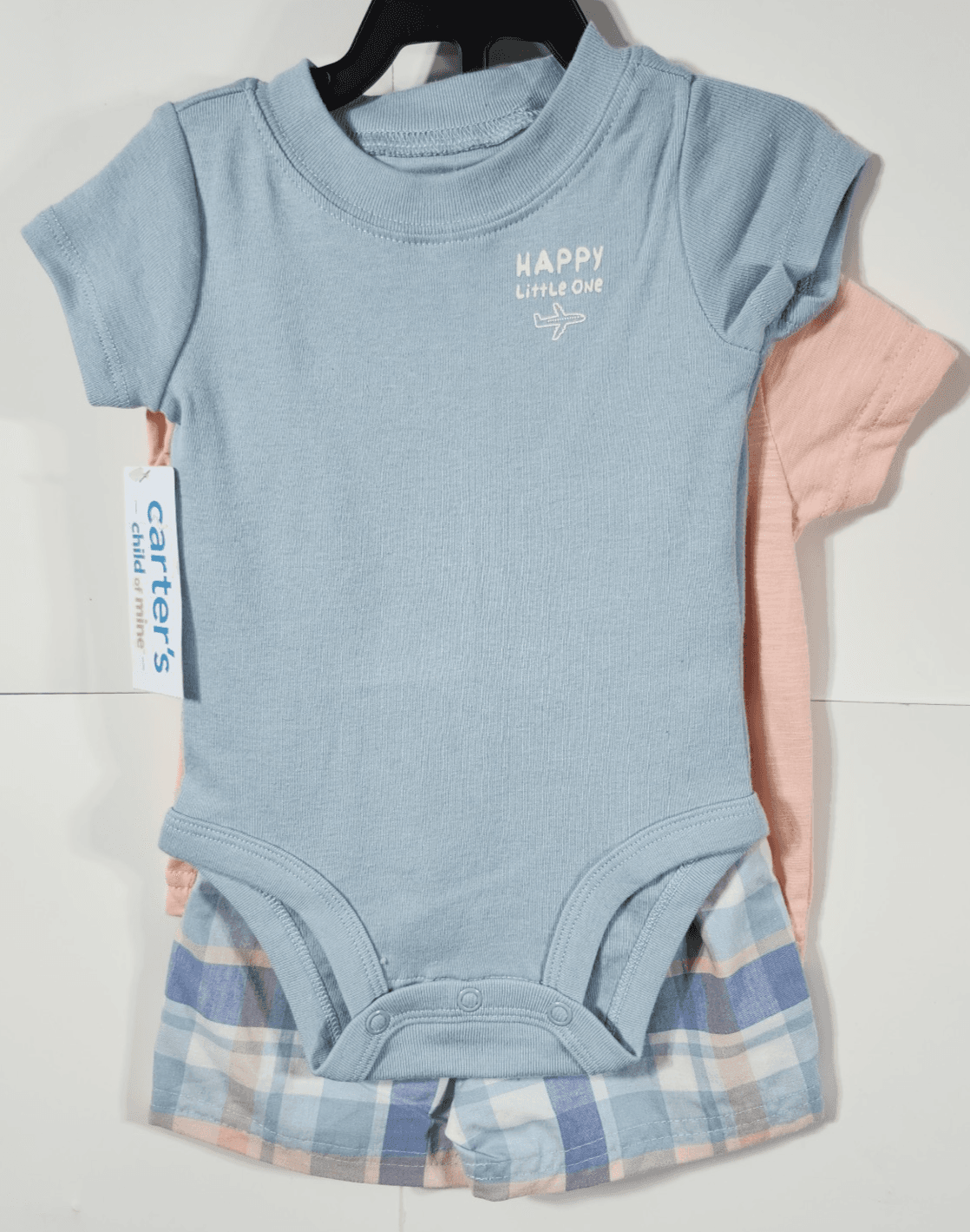 Carters 3 Piece Infant Baby Boy Outfit Set Size 0-3 Months NEW - Thumbnail 2