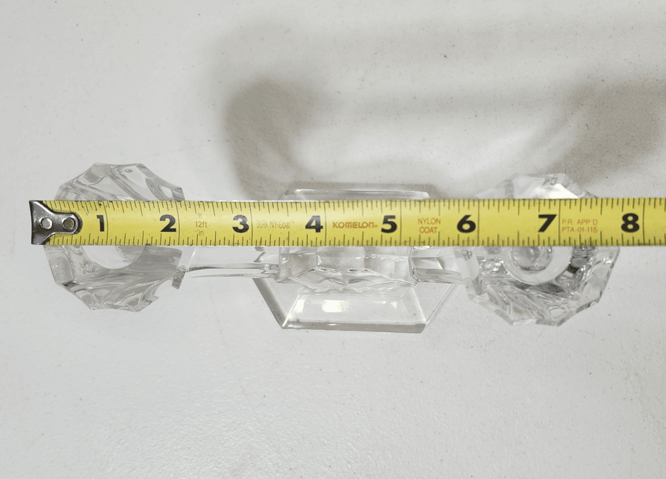 Val St Lambert Imperial Double Light Candlestick Holder Art Deco Home Decor - Thumbnail 9