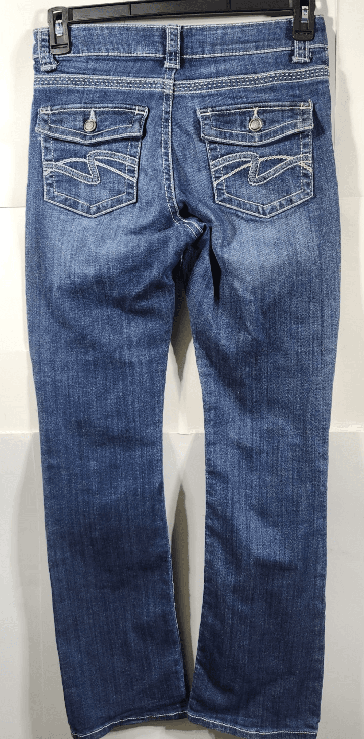 Lee Women's 4 Jeans Slender Secret Lower On The Waist Bootcut Blue Denim - Thumbnail 6