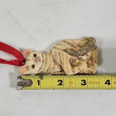 Tabby Cat Christmas Tree Ornament - Thumbnail 4