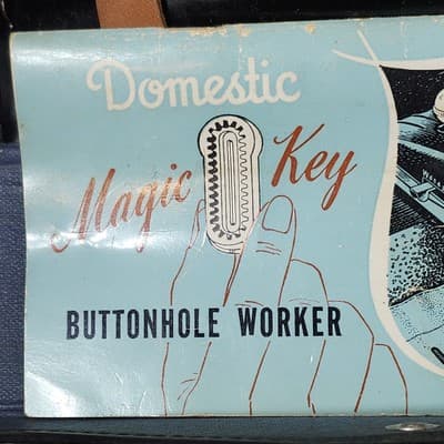 Vintage Buttonholer Domestic Rotary Sewing Machine Accessories & Manual - Thumbnail 2