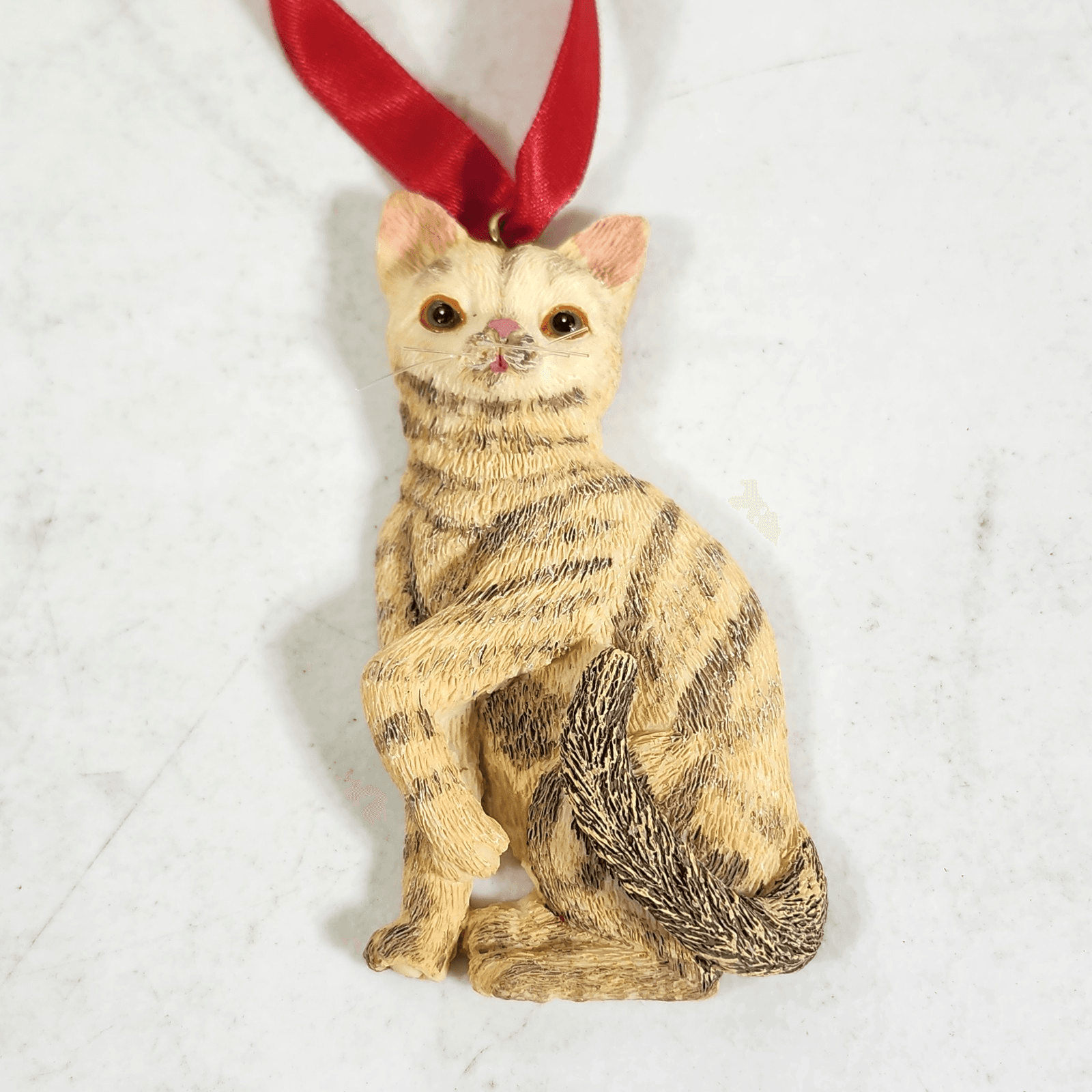 Tabby Cat Christmas Tree Ornament
