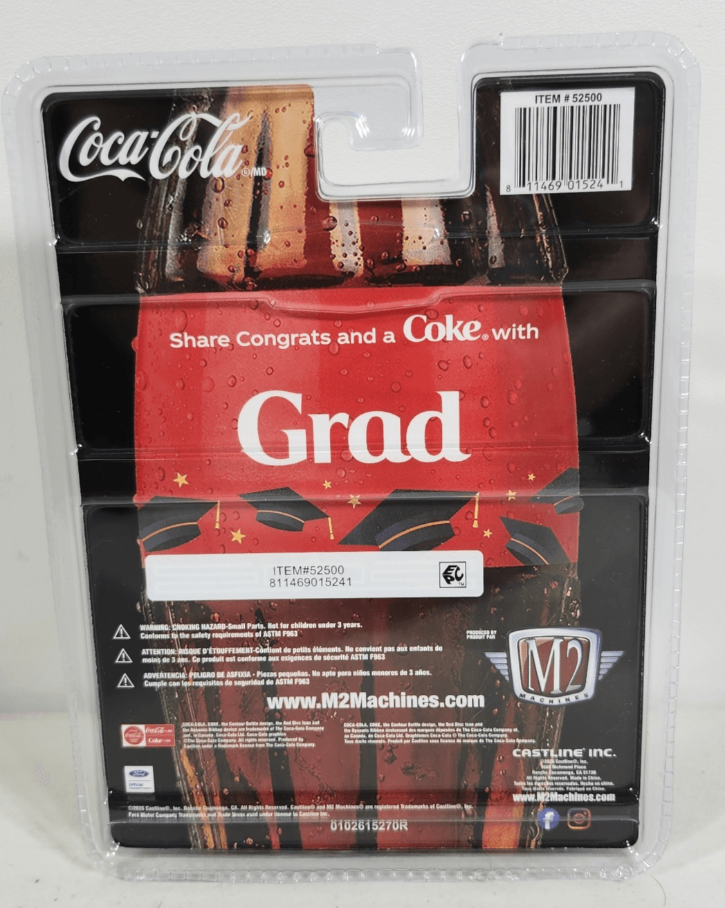 2026 M2 Machines Coca-Cola 1995 Ford Ranger Grad Red Pickup Truck 1/64 Toy NEW - Thumbnail 5
