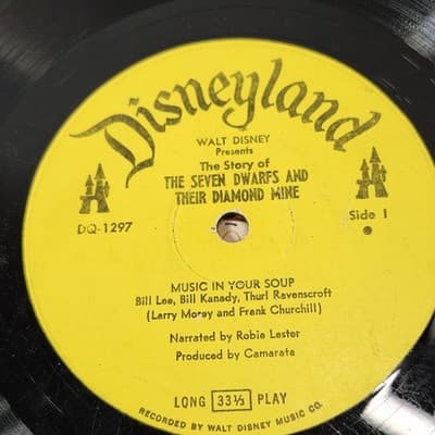 Walt Disney The Seven Dwarfs and their Diamond Mine Vinyl Record - Thumbnail 2