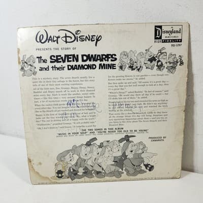 Walt Disney The Seven Dwarfs and their Diamond Mine Vinyl Record - Thumbnail 6