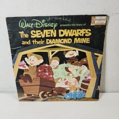 Walt Disney The Seven Dwarfs and their Diamond Mine Vinyl Record - Thumbnail 5