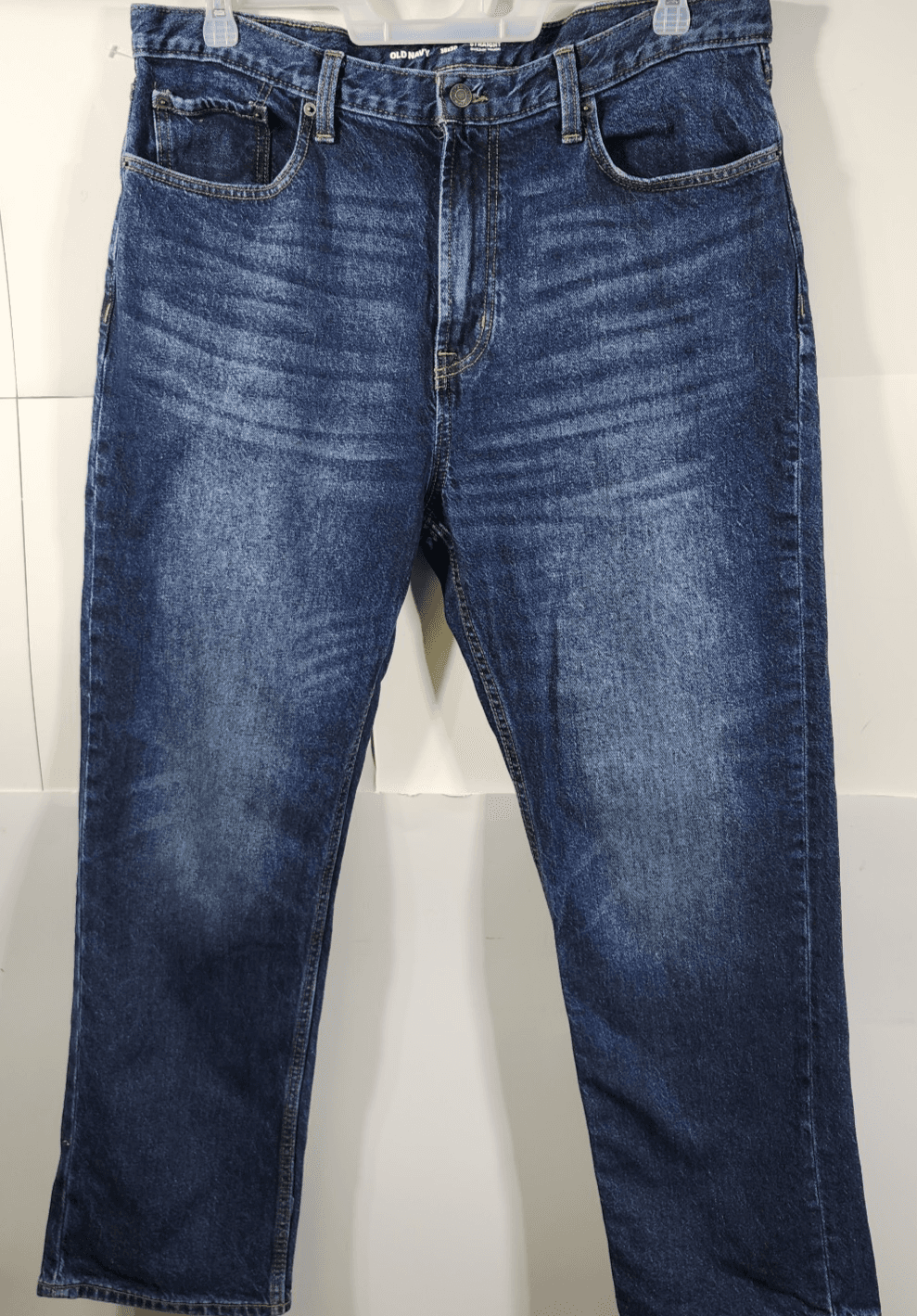 Old Navy Men's Built-In Tough Jeans 38x30 Blue Denim Pants - Thumbnail 5
