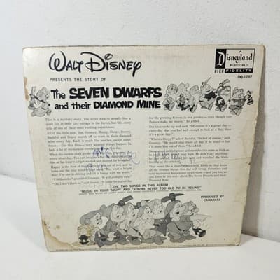 Walt Disney The Seven Dwarfs and their Diamond Mine Vinyl Record - Thumbnail 4