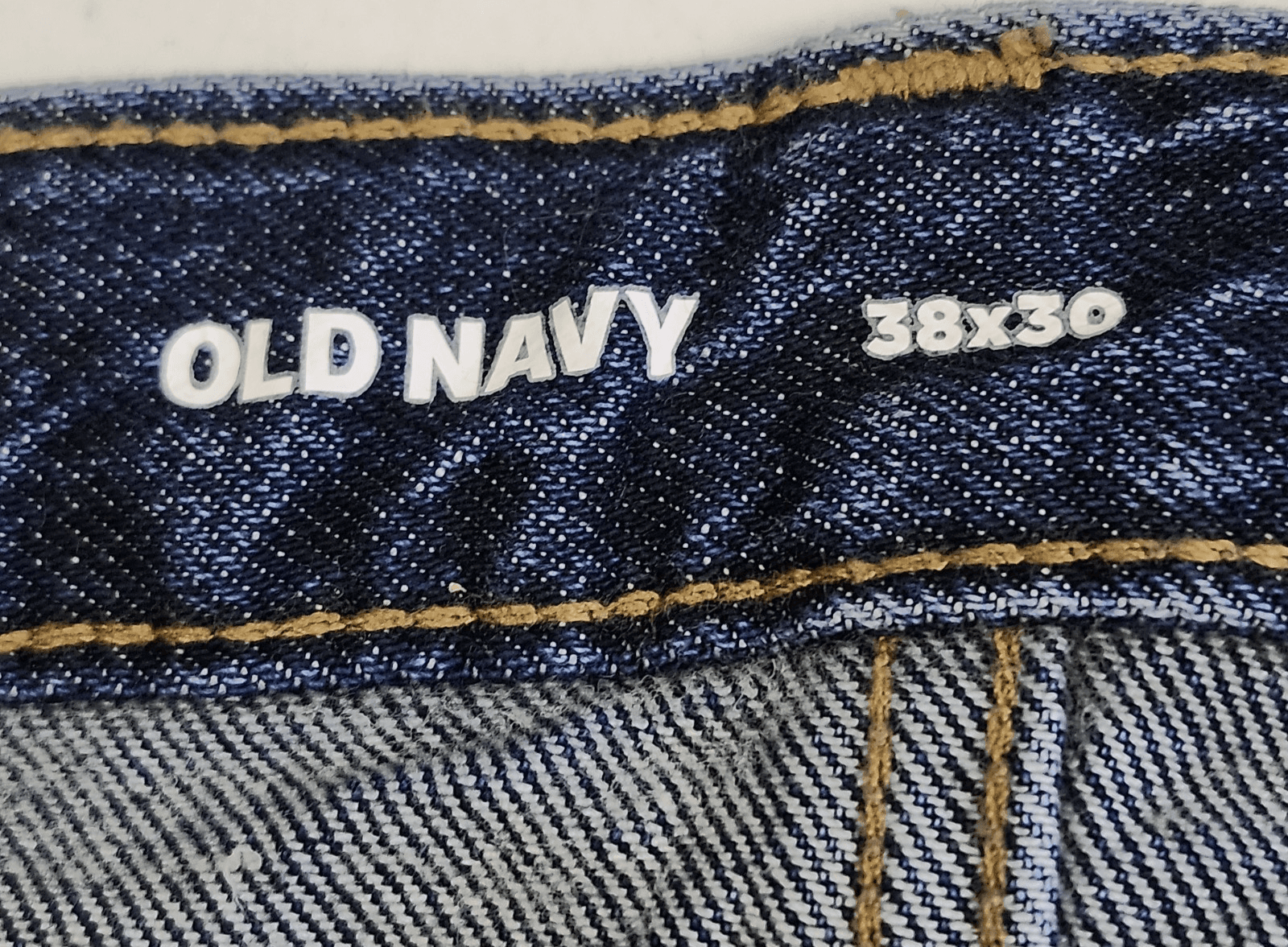 Old Navy Men's Built-In Tough Jeans 38x30 Blue Denim Pants - Thumbnail 8