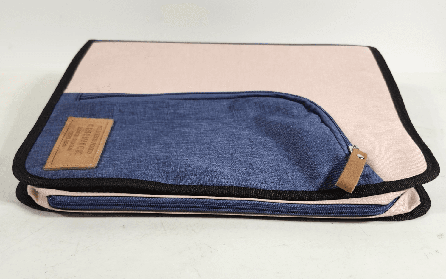 Renwick Full Zip Planner 3 Ring Binder With Handle Pink Blue Canada Made - Thumbnail 6