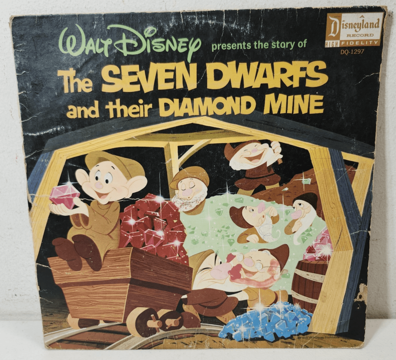 Walt Disney The Seven Dwarfs and their Diamond Mine Vinyl Record