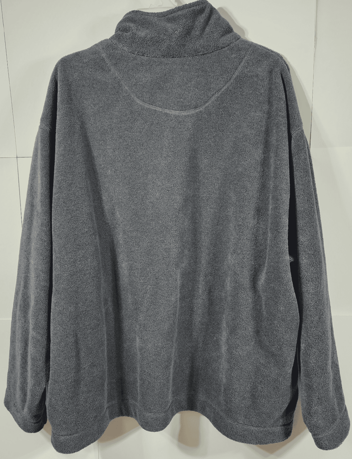St Johns Bay Men's Jacket XL Long Sleeve Fleece 1/4 Zip Pullover Gray - Thumbnail 6