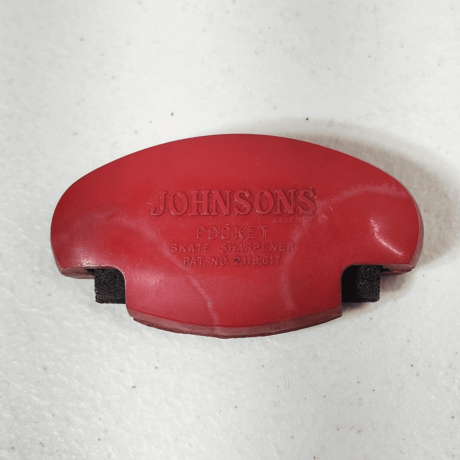 Vintage Johnson s Pocket Ice Skate Sharpener - Thumbnail 5