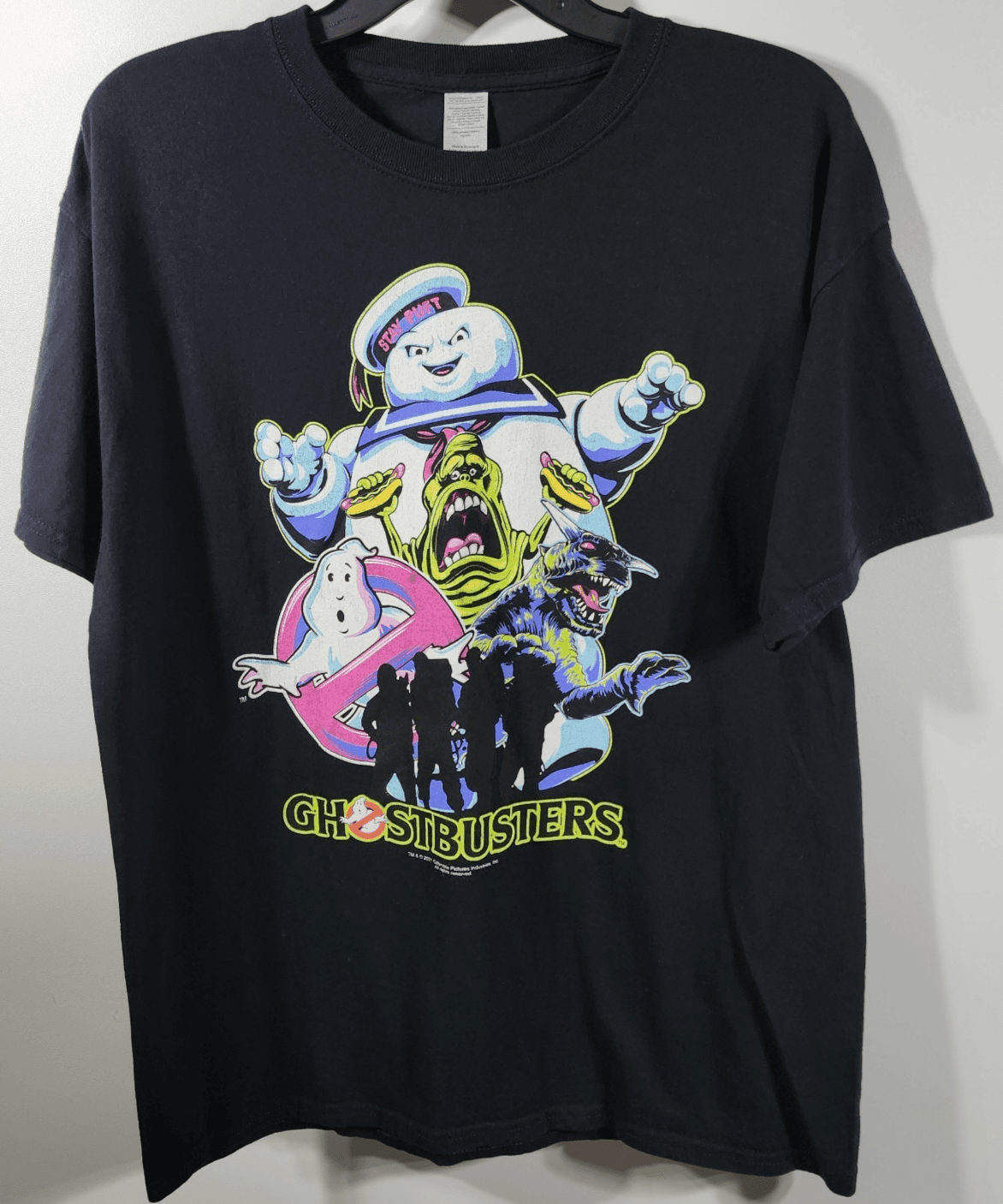 Ghostbusters Men's Large T-shirt Short Sleeve Black Graphic