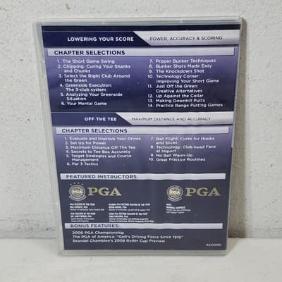 Total Game Improvement Off The Tee PGA Golf Instruction Video Series DVD - Thumbnail 3