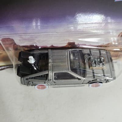 Hot Wheels Premium Pop Culture Back To The Future Time Machine 1955 Silver Car - Thumbnail 4