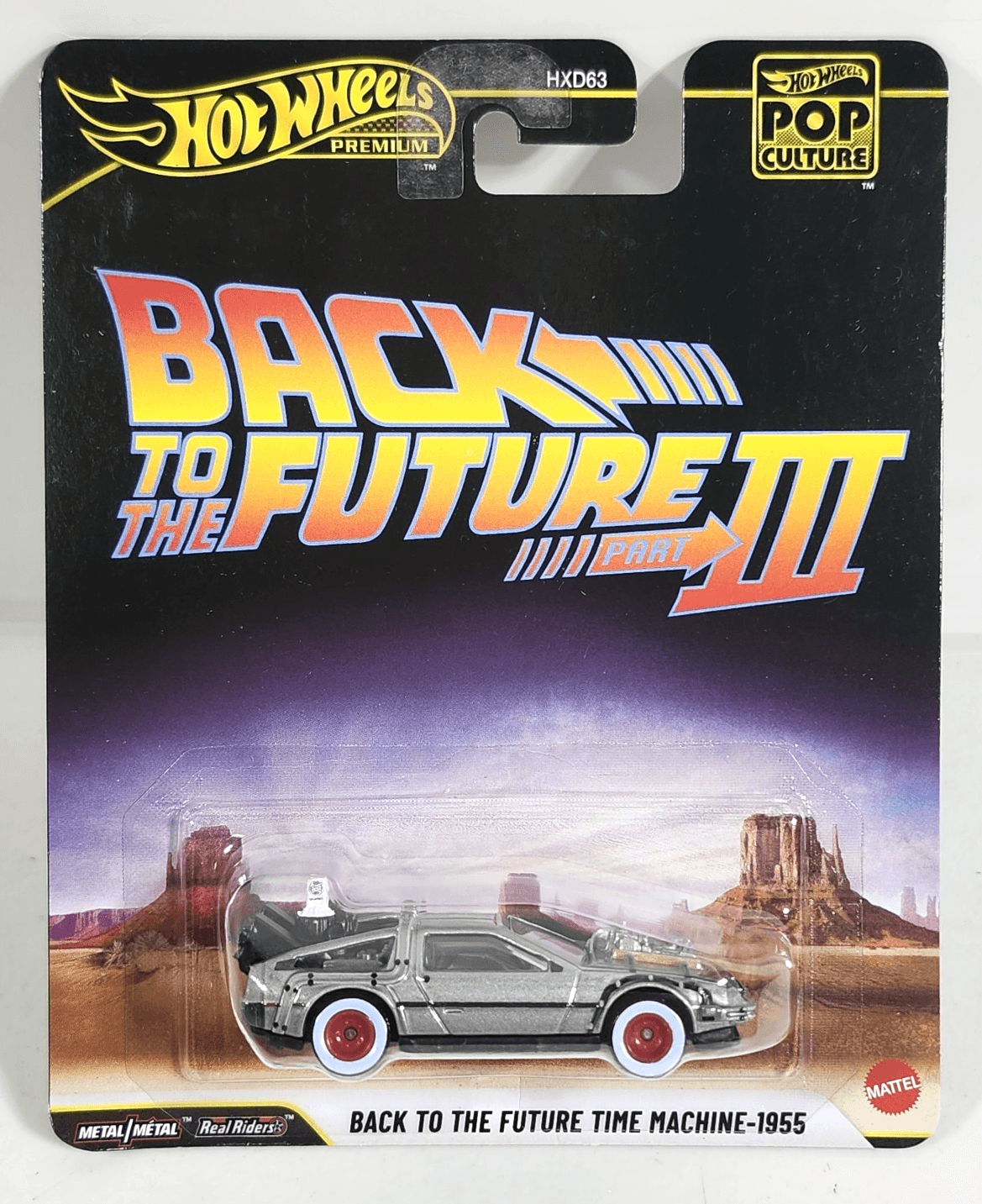 Hot Wheels Premium Pop Culture Back To The Future Time Machine 1955 Silver Car