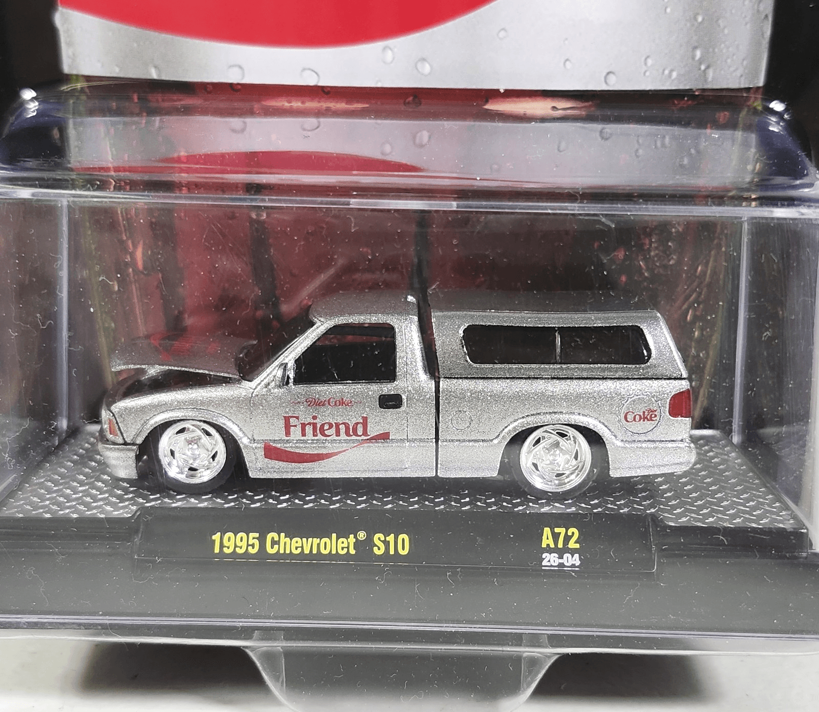 M2 Machines Coca-Cola 1995 Chevy S10 Silver Pickup Truck 1/64 Toy Vehicle NEW - Thumbnail 2