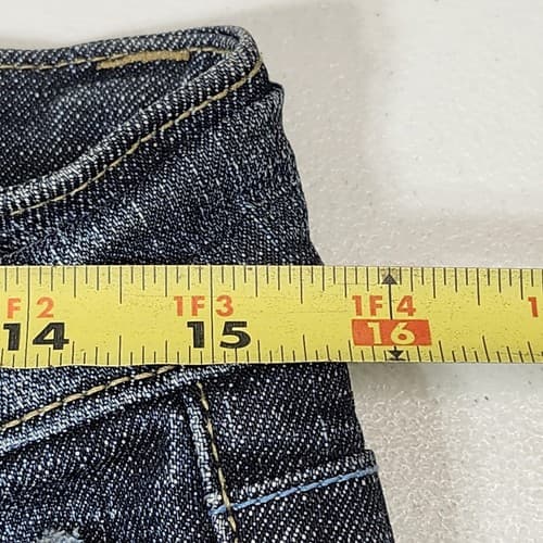 ZCO Women's Jeans Size 7 Dark Wash Distressed Embroidered Denim Pants - Thumbnail 2