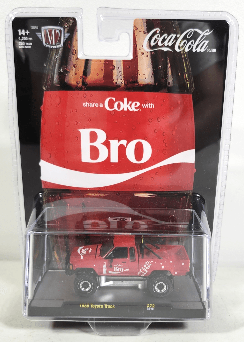 M2 Machines Coca-Cola 1985 Toyota Truck Red 1/64 Toy Vehicle NEW
