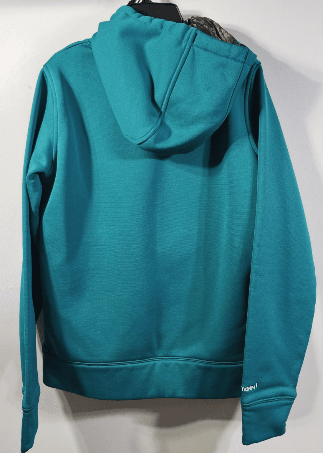 Under Armour Teal Storm Fleece Camo Loose Fit Sweatshirt Hoodie Women’s Small - Thumbnail 4