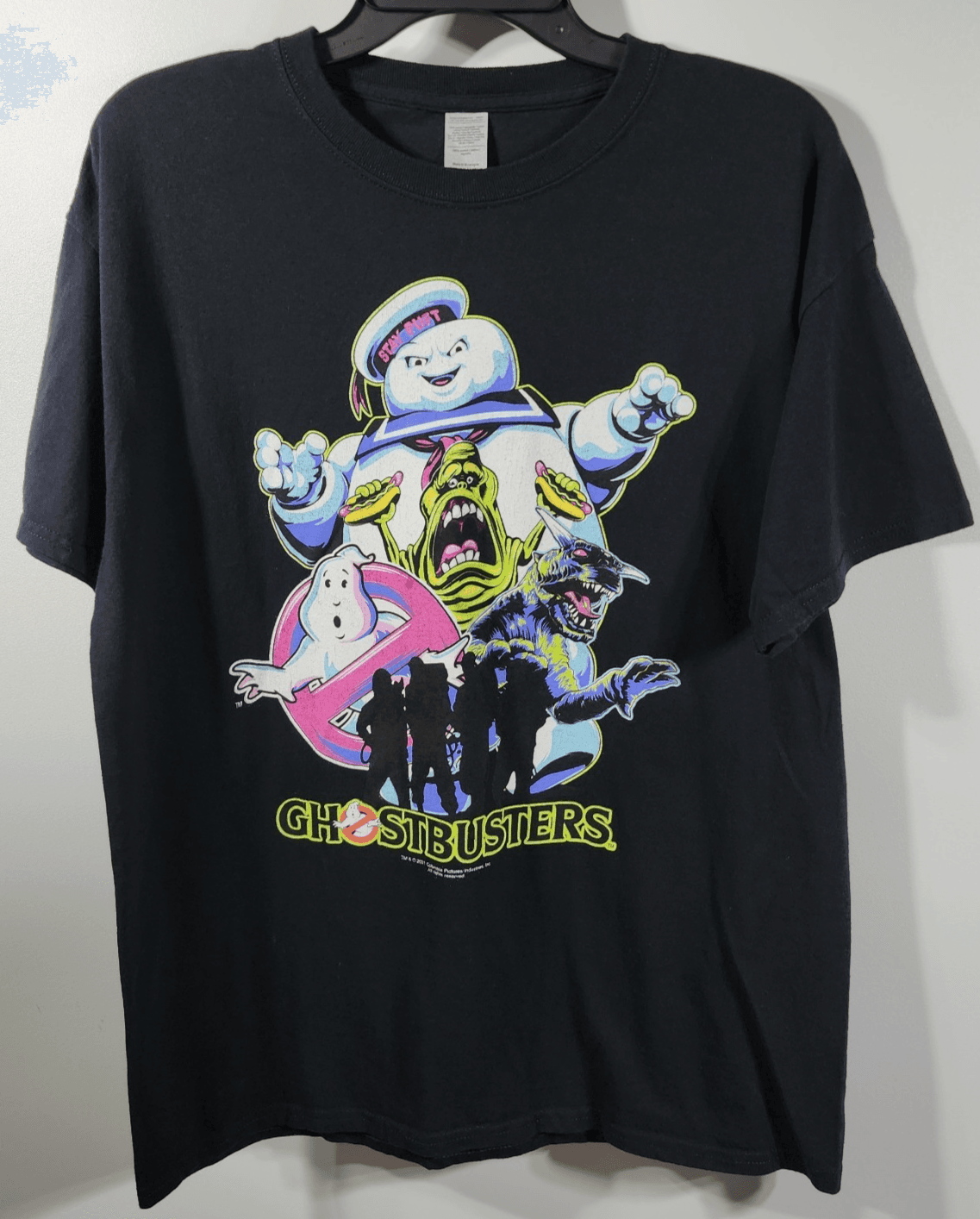 Ghostbusters Men's Large T-shirt Short Sleeve Black Graphic - Thumbnail 5