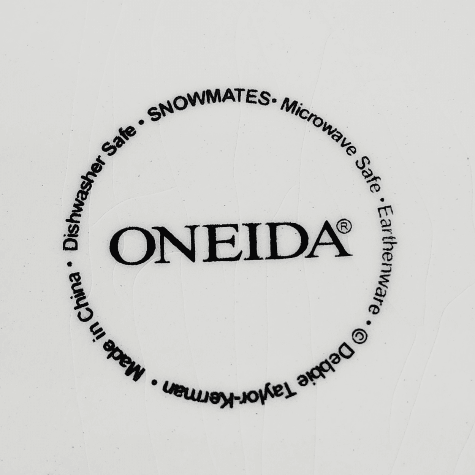 Oneida Snowmates Snowman Debbie Taylor-Kerman Square Plate 8” - Thumbnail 4