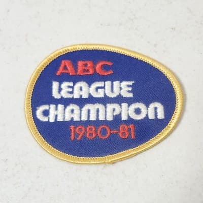 ABC League Champion 1980-81 Bowling Team Embroidered Patch Uniform Prop